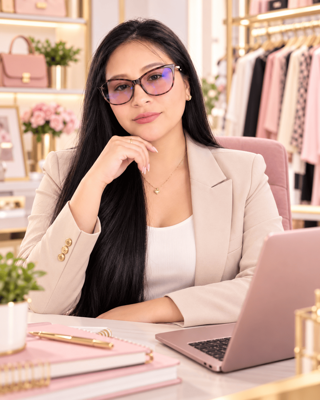 Imagen ilustrativa de una emprendedora en una tienda de moda